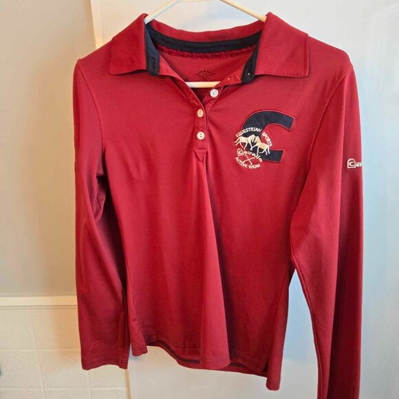 Cavallo technical fabric long sleeve equestrian shirt - ladies size USA 8 - Picture 9 of 10